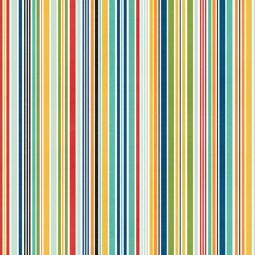 Side B - stripes in a rainbow of colors