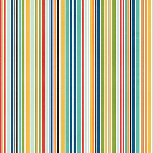 Side B - stripes in a rainbow of colors