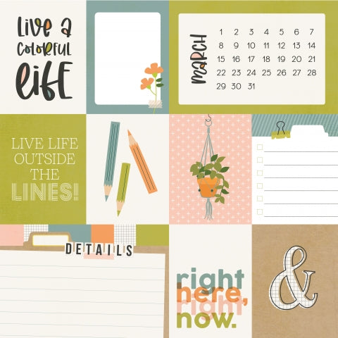 MARCH - 12x12 Double-Sided Patterned Paper - Simple Stories