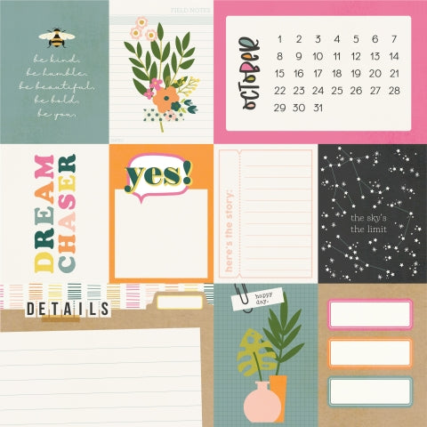 OCTOBER - 12x12 Double-Sided Patterned Paper - Simple Stories