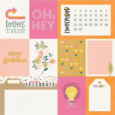 NOVEMBER - 12x12 Double-Sided Patterned Paper - Simple Stories