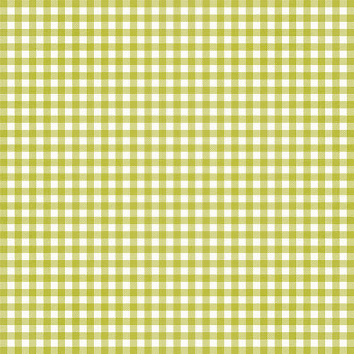 GREEN GINGHAM - 12x12 Double-Sided Patterned Paper - Simple Stories