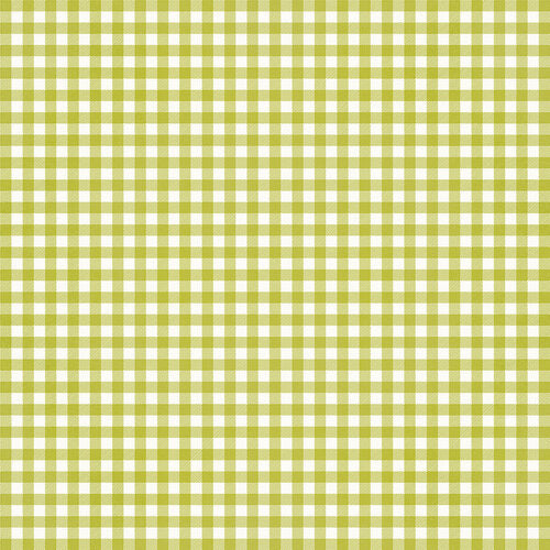 GREEN GINGHAM - 12x12 Double-Sided Patterned Paper - Simple Stories