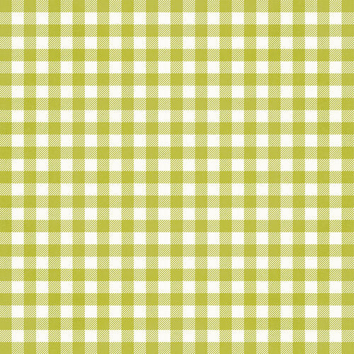 GREEN GINGHAM - 12x12 Double-Sided Patterned Paper - Simple Stories