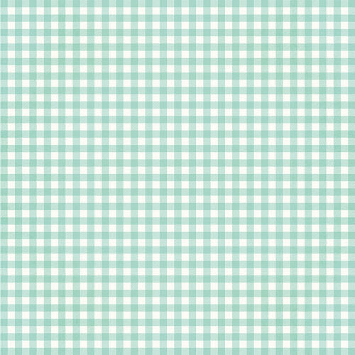 ROBIN'S EGG GINGHAM - 12x12 Double-Sided Patterned Paper - Simple Stories