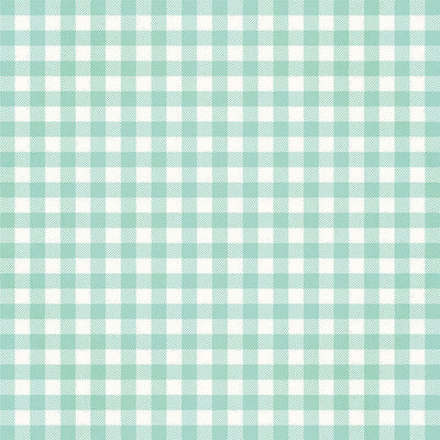 ROBIN'S EGG GINGHAM - 12x12 Double-Sided Patterned Paper - Simple Stories