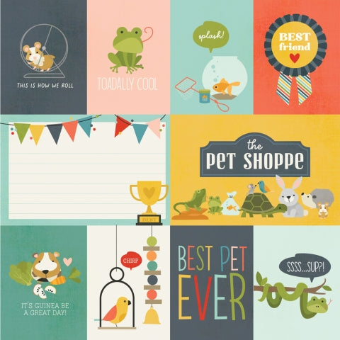PET SHOPPE ELEMENTS 2 - 12x12 Double-Sided Patterned Paper - Simple Stories