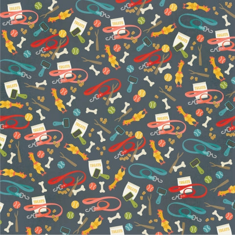 PERFECT POOCH - 12x12 Double-Sided Patterned Paper - Simple Stories