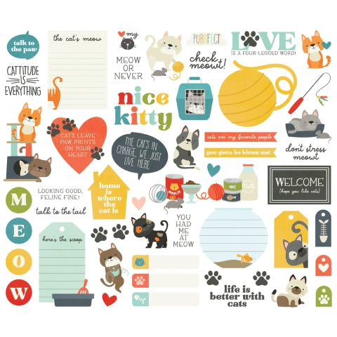 PET SHOPPE CAT Bits & Pieces - Simple Stories