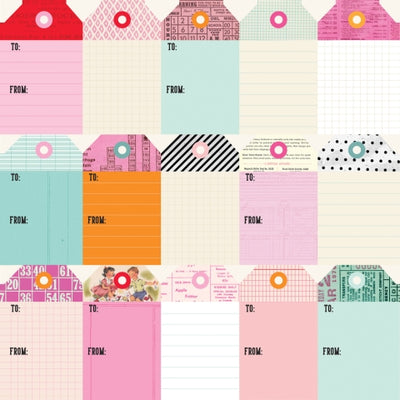 HEART EYES TAGS - 12x12 Double-Sided Patterned Paper - Simple Stories