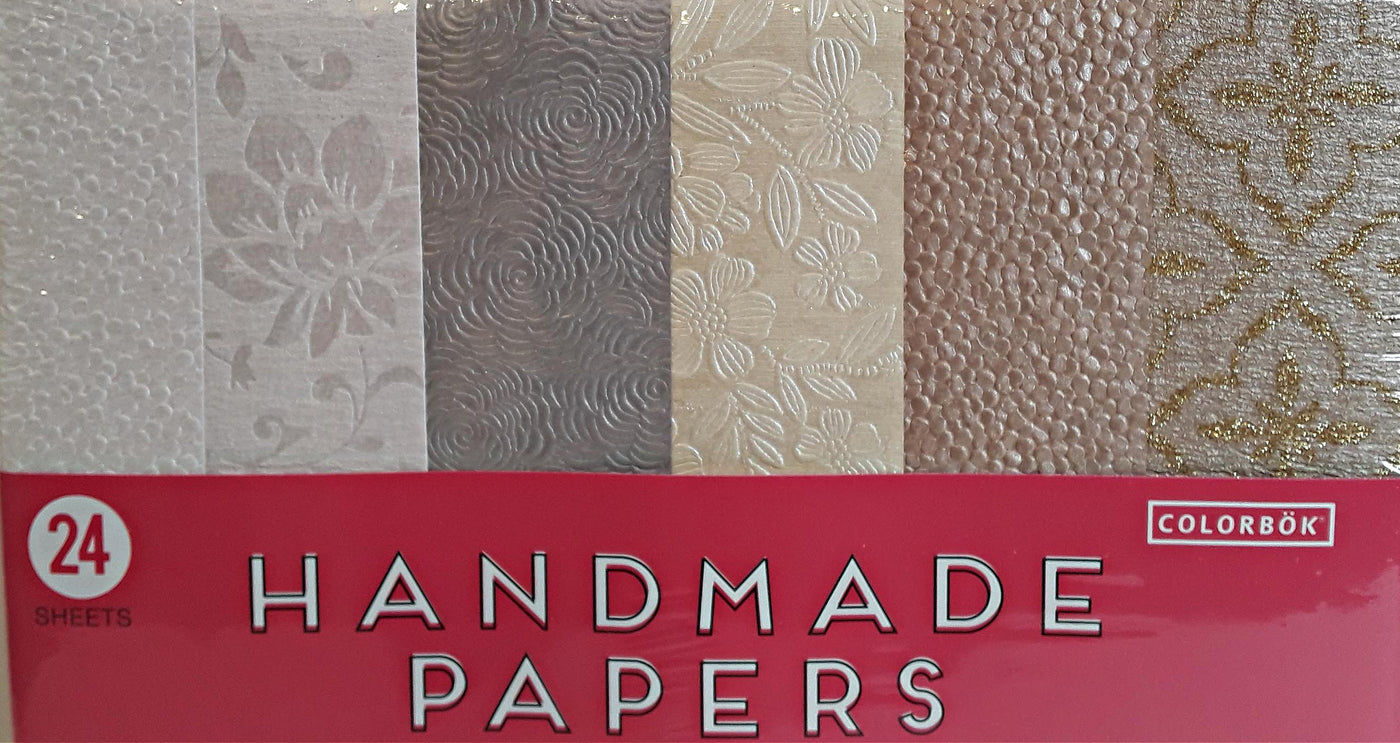 Close-up of textures and patterns on ColorBok handmade papers