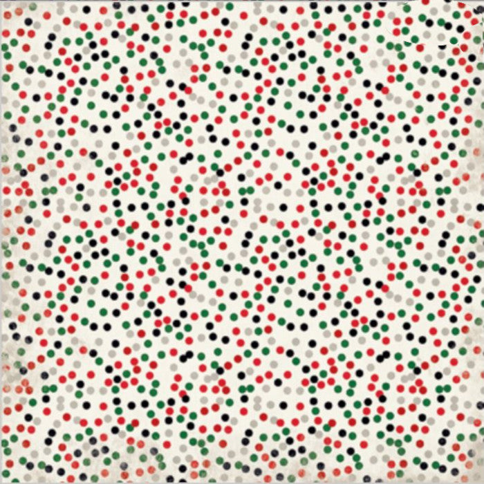 Reverse side of Father Time Elements Sheet showing fun dots in red, white and green