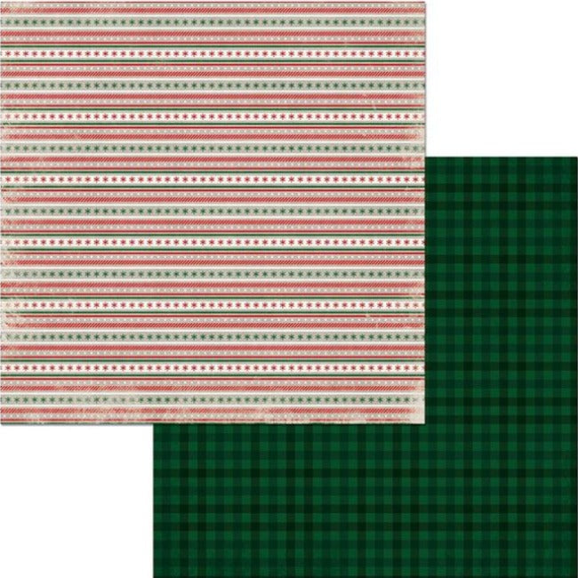 Twinkle 12x12 double-sided cardstock with Christmas colors - BoBunny Press