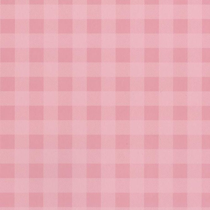 Cotton Candy pink, checkerboard pattern on heavyweight 12x12 cardstock by Bazzill Trends