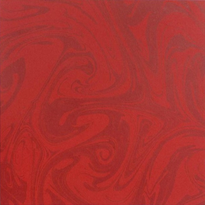WAX LIPS red, marble swirl on 12x12 heavyweight cardstock by Bazzill Trends