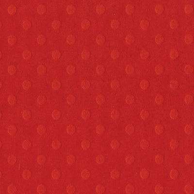 Light Red Dotted Swiss Cardstock - 12x12 inch - embossed, geometric design - Bazzill Basics