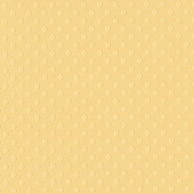 CORNMEAL 12x12 Dotted Swiss cardstock - Bazzill Basics Paper - soft yellow in color