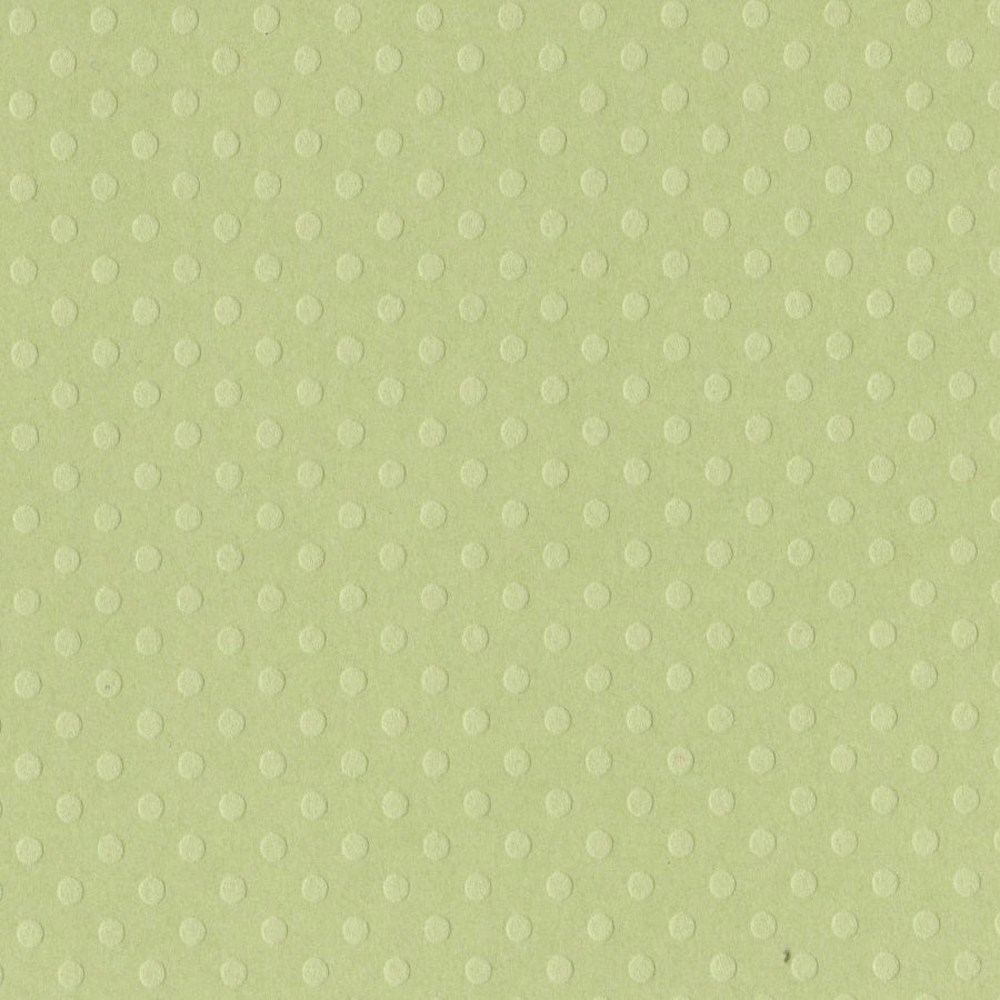CELTIC GREEN Dotted Swiss cardstock - 12x12 inch - embossed, geometric design by Bazzill Basics Paper