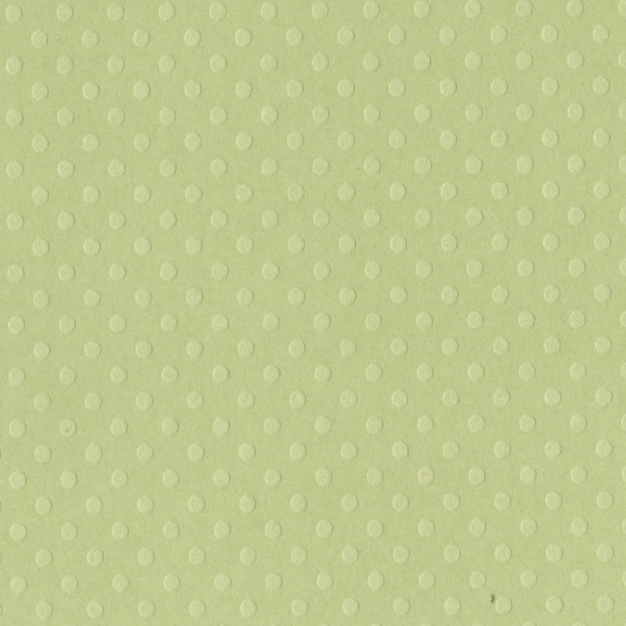 CELTIC GREEN Dotted Swiss cardstock - 12x12 inch - embossed, geometric design by Bazzill Basics Paper