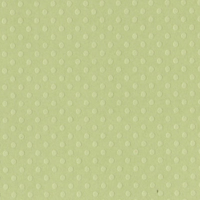 CELTIC GREEN Dotted Swiss cardstock - 12x12 inch - embossed, geometric design by Bazzill Basics Paper