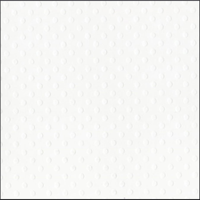 SALT white Dotted Swiss 12x12 cardstock with embossed dot geometric pattern - by Bazzill