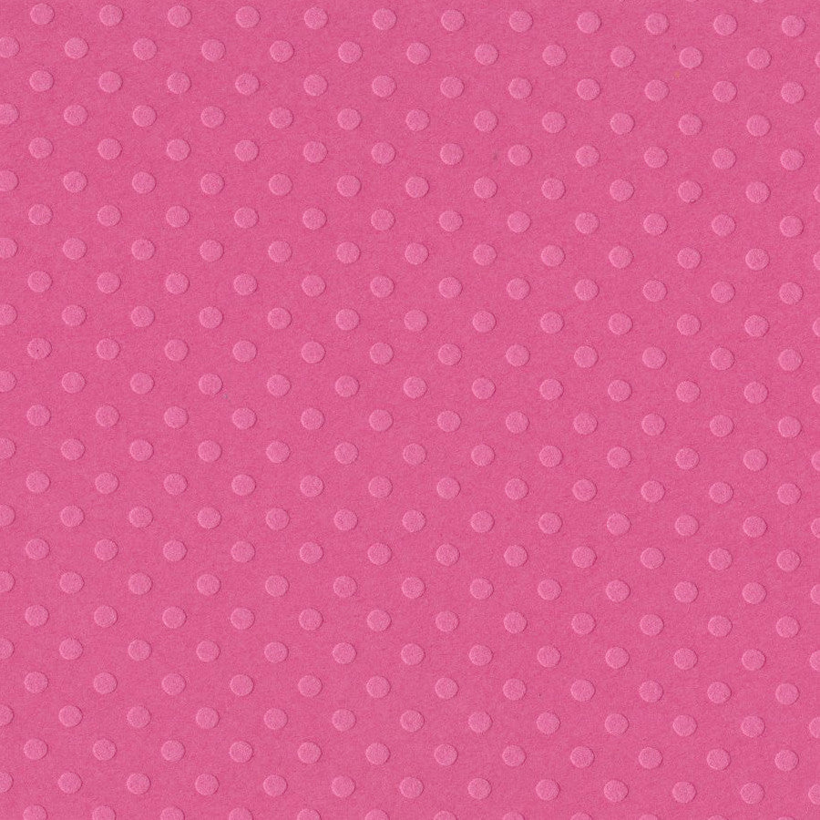 BALLET pink rose Dotted Swiss 12x12 cardstock - Swiss dot geometric embossed pattern - Bazzill Paper 