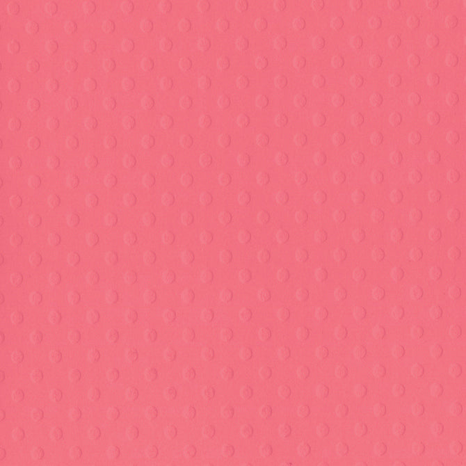 CORAL REEF 12x12 Dotted Swiss cardstock from Bazzill Basics Paper - coral pink in color