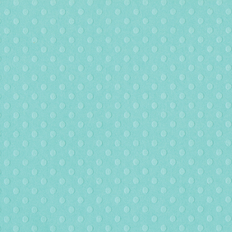 Baby blue JULEP Dotted Swiss cardstock - 12x12 - geometric embossed dots - Bazzill Paper