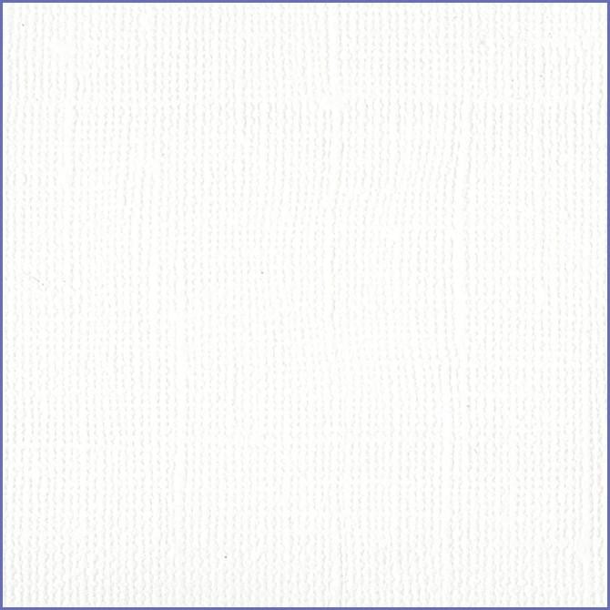 Bazzill White cardstock - 12x12 inch - 80 lb - textured scrapbook paper