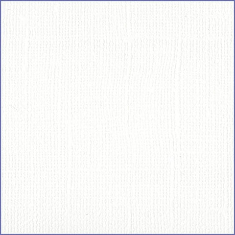 Bazzill White – 12x12 White Cardstock Bazzill Textured Scrapbook Paper Single