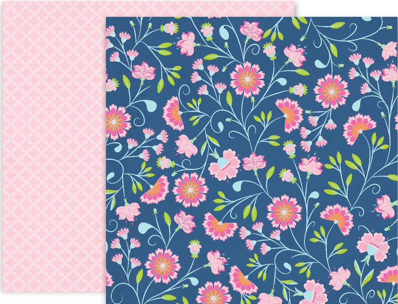 HORIZON PAPER 2 - 12x12 Double-Sided Patterned Paper - Pink Paislee