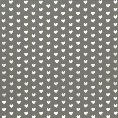 ASH HEART FOIL 12x12 specialty cardstock from American Crafts