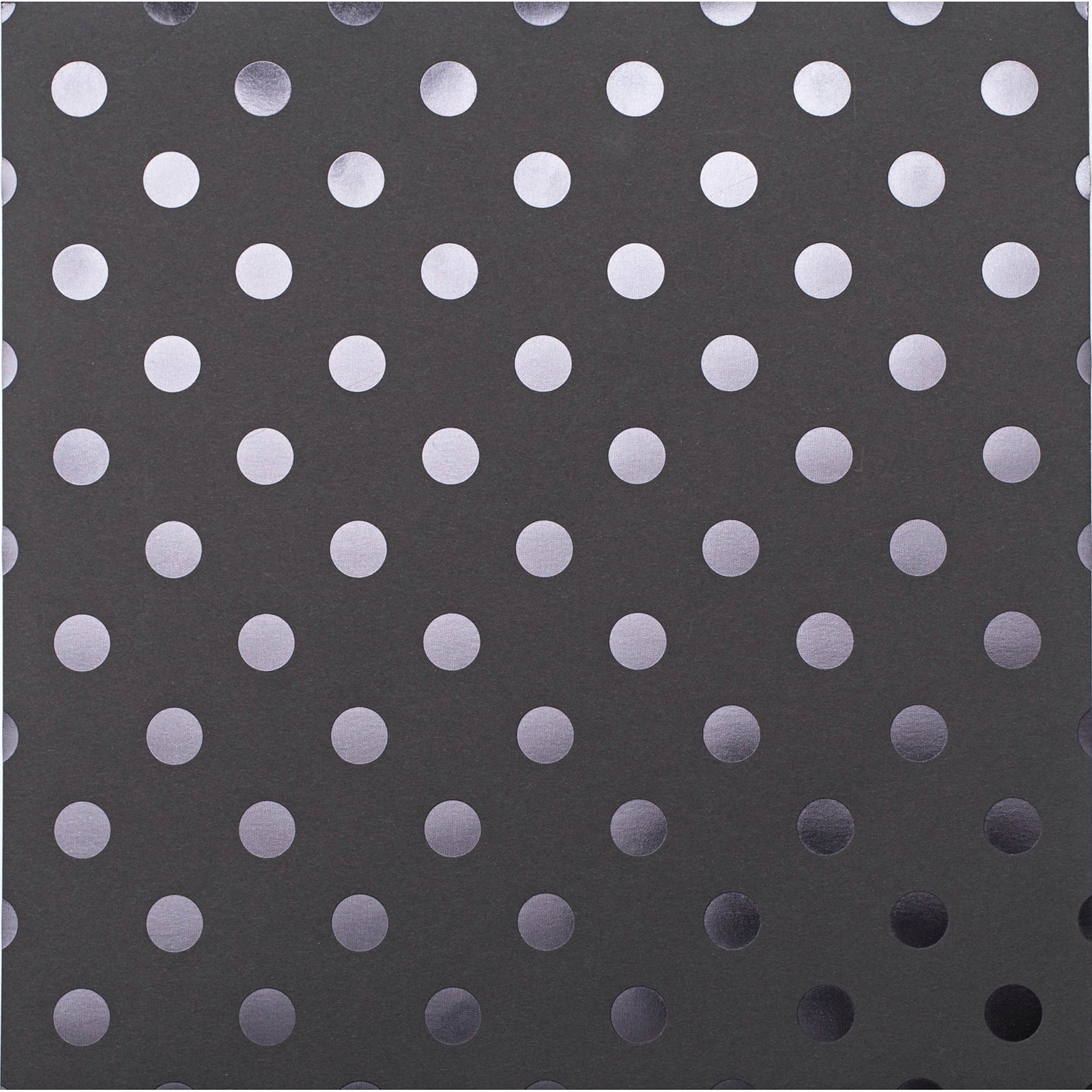 Black Foil Dots 12x12 Cardstock American Crafts The 12x12