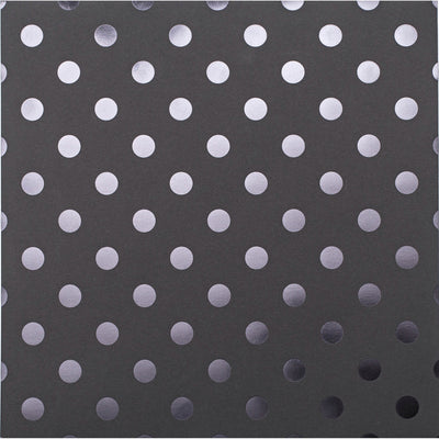 Foil Black Dots on Black Cardstock