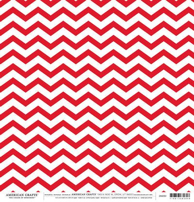 Multi-colored (Side A - large red and white chevron)