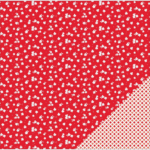 
  
	
    
	
    RED FLOWERS - 12x12 Double-Sided Patterned Paper - American Crafts