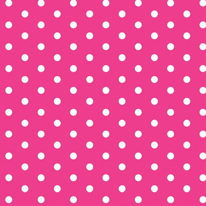 12x12 patterned paper with lines of white doodles on hot pink background - American Crafts
