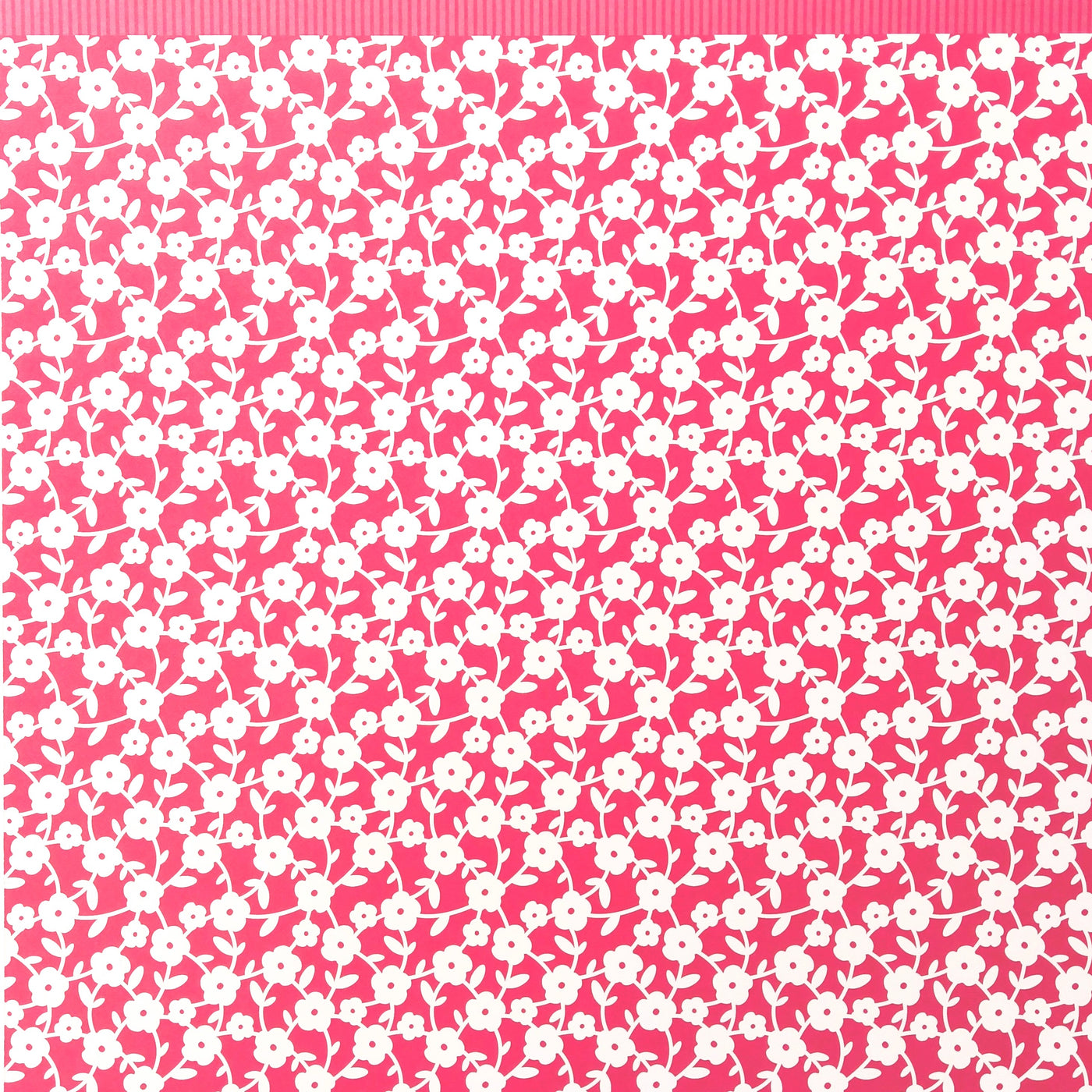 White on pink floral lattice - 12x12 patterned paper from American Crafts