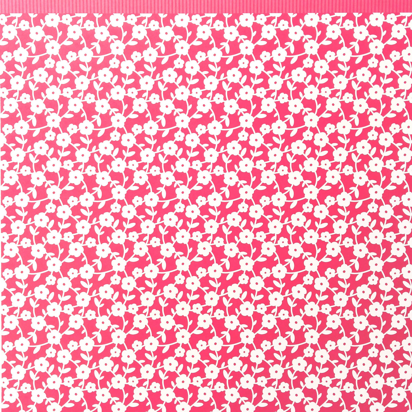White on pink floral lattice - 12x12 patterned paper from American Crafts