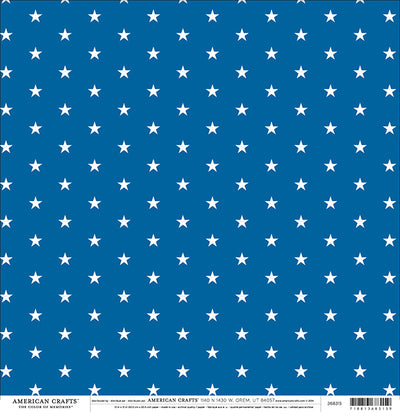 Side A - white stars on a blue background