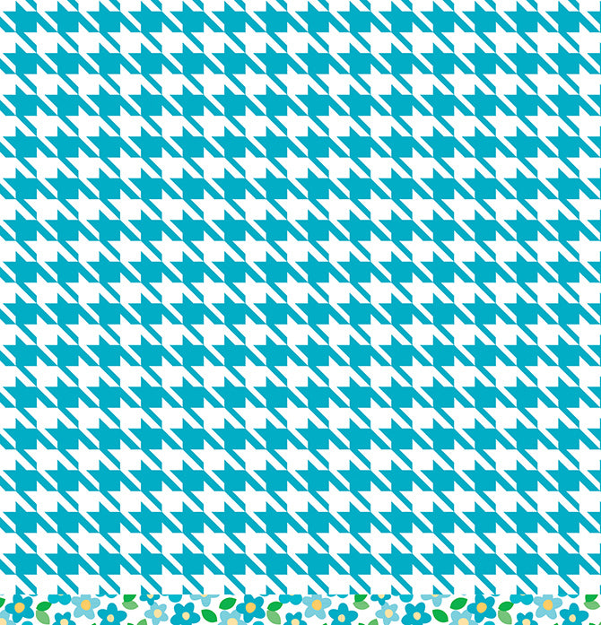 AQUA FLORAL - 12x12 Double-Sided Patterned Paper - American Crafts