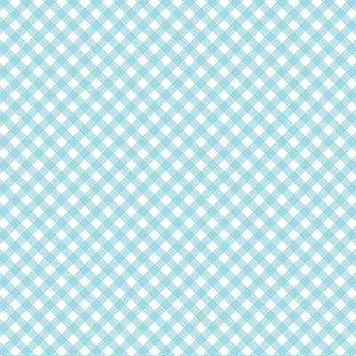 SKY BLUE FLORAL  - 12x12 Double-Sided Patterned Paper - American Crafts