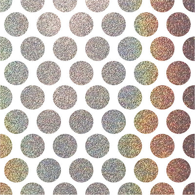 Gold Holographic Circles on white background - 12x12 specialty paper from American Crafts