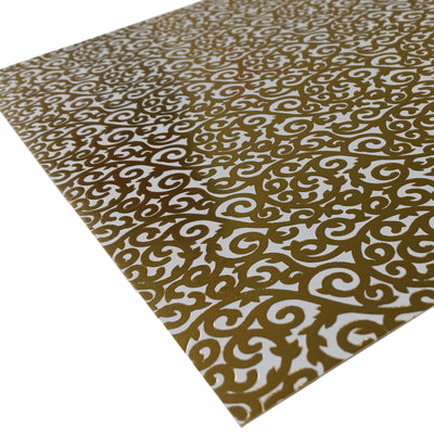 Gold Foil Lattice 12x12 Cardstock