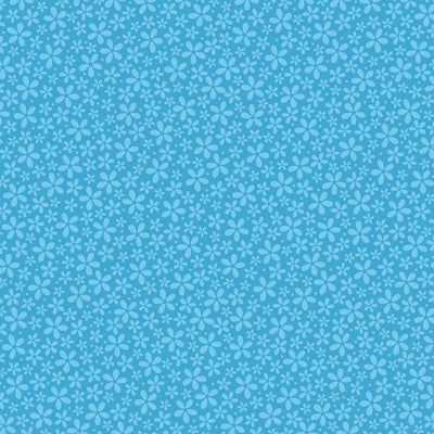 12x12 patterned cardstock with blue-on-blue petite flower print - by Coredinations