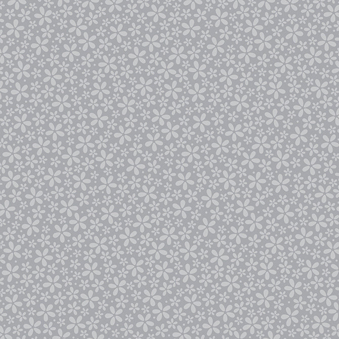 12x12 patterned cardstock with petite, light gray daisies on gray reverse - coredinations