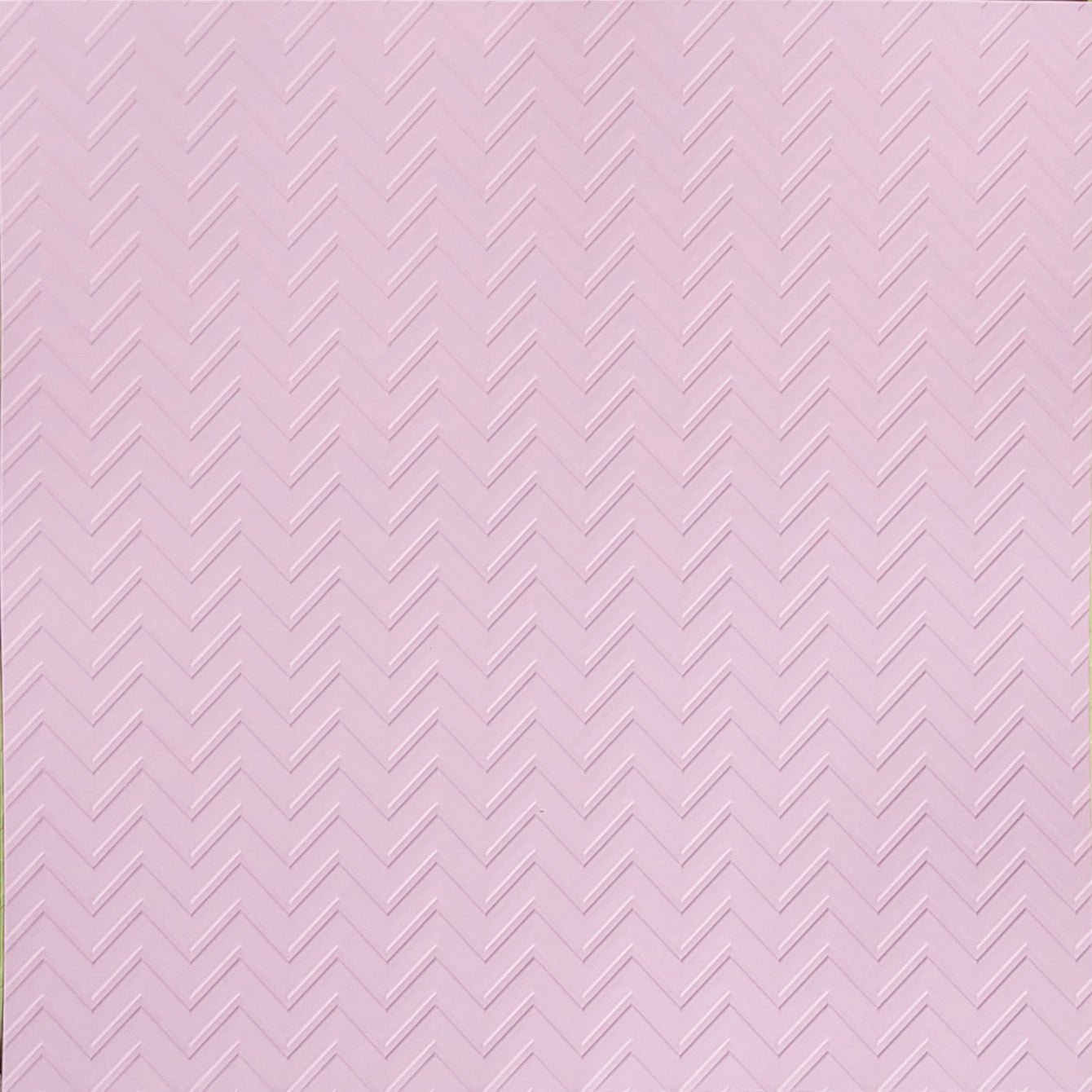 Pink 12x12 cardstock with color-on-color embossed chevron pattern - Recollections Signature Paper