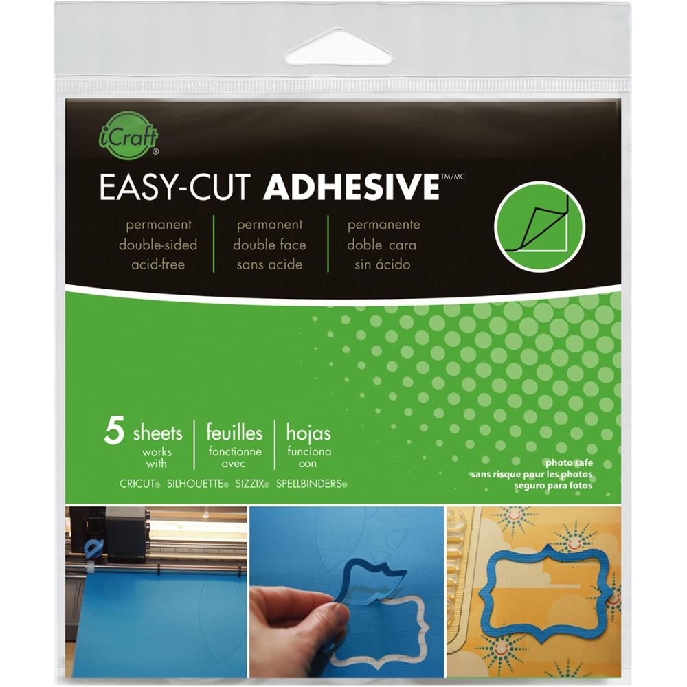 These adhesives were explicitly created for die cuts in mind. Use for: die-cuts, paper doilies, lace, small, lightweight wooden shapes, borders, photos, any item with an uneven edge. Note: Die-cut adhesive is permanent and extremely strong; know where you are going to place items before adhering to them. Tiny dots of adhesive are acid-free.