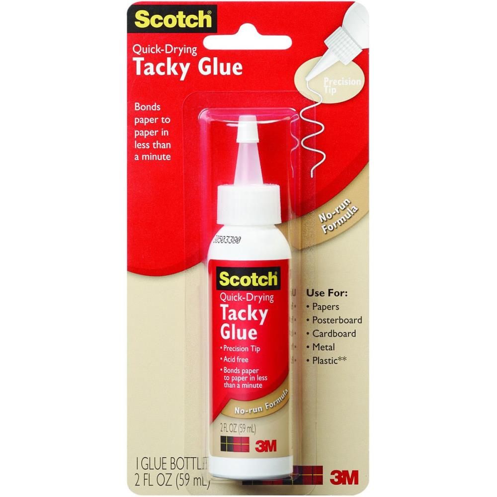 2oz bottle of Scotch Quick-Dry Tacky Glue