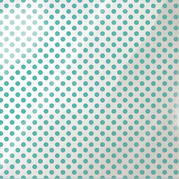 Neon Teal Dot on 12x12 acetate sheet - by We R Clearly Bold